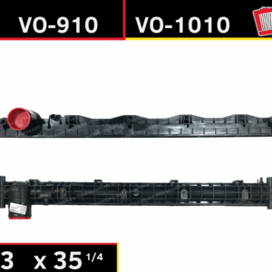 VO-910 VALEO BUILT RADIATOR HOSE CONECTION 2  1/2 ON CENTER